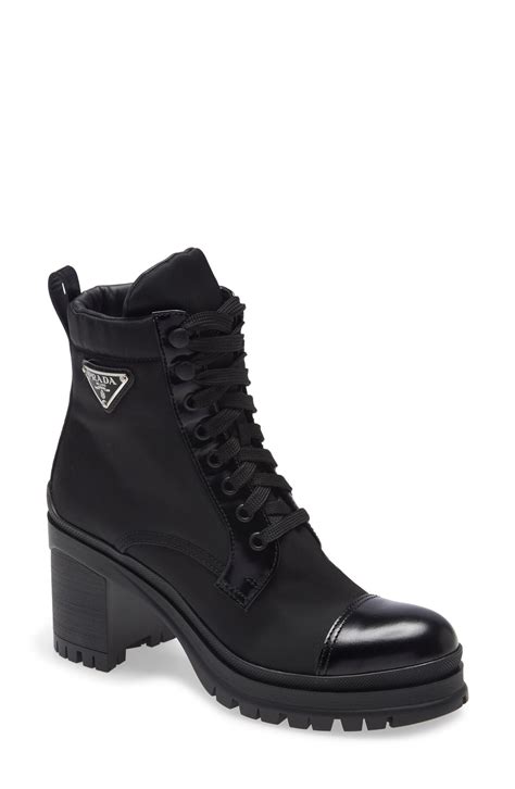 prada sock boots|prada block heel combat boots.